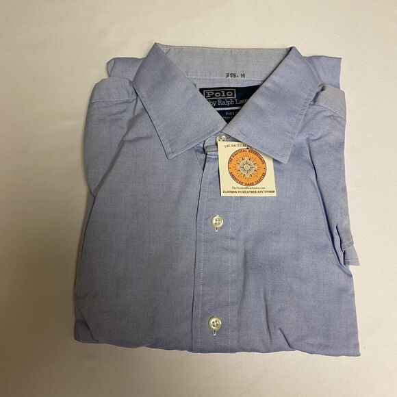 Polo Ralph Lauren Philip Men's 16.5 -33 Blue Oxford L Sleeve Button Down Shirt - Picture 10 of 16